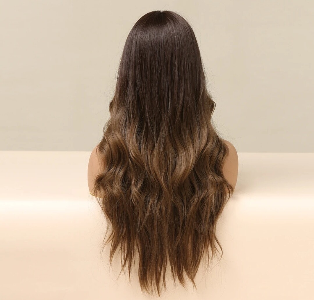 Andrea Wig | Chocolate Brown with Highlights Lace Front