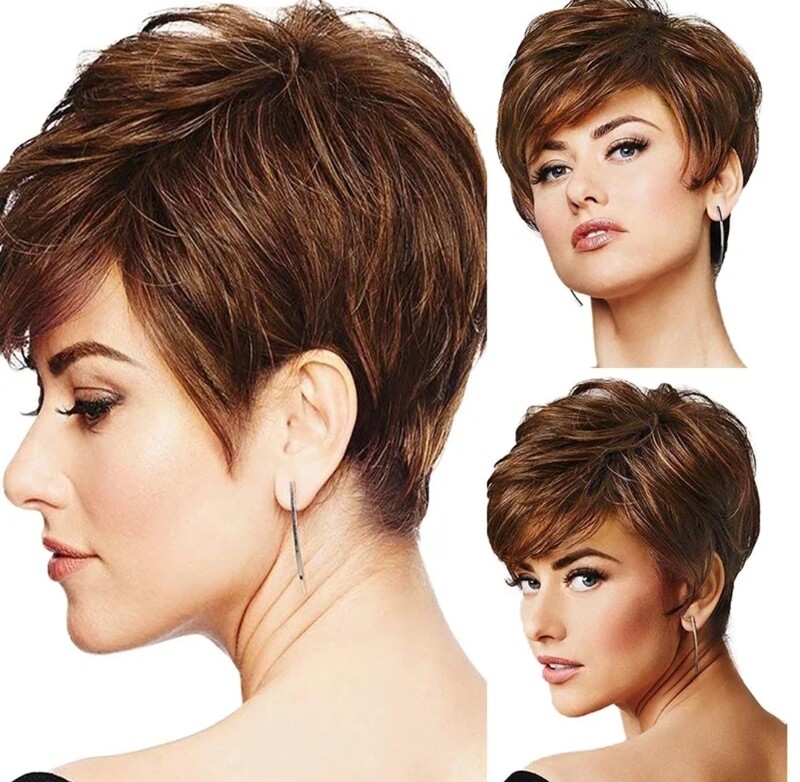 Stace Wig | Auburn Brown Human Hair