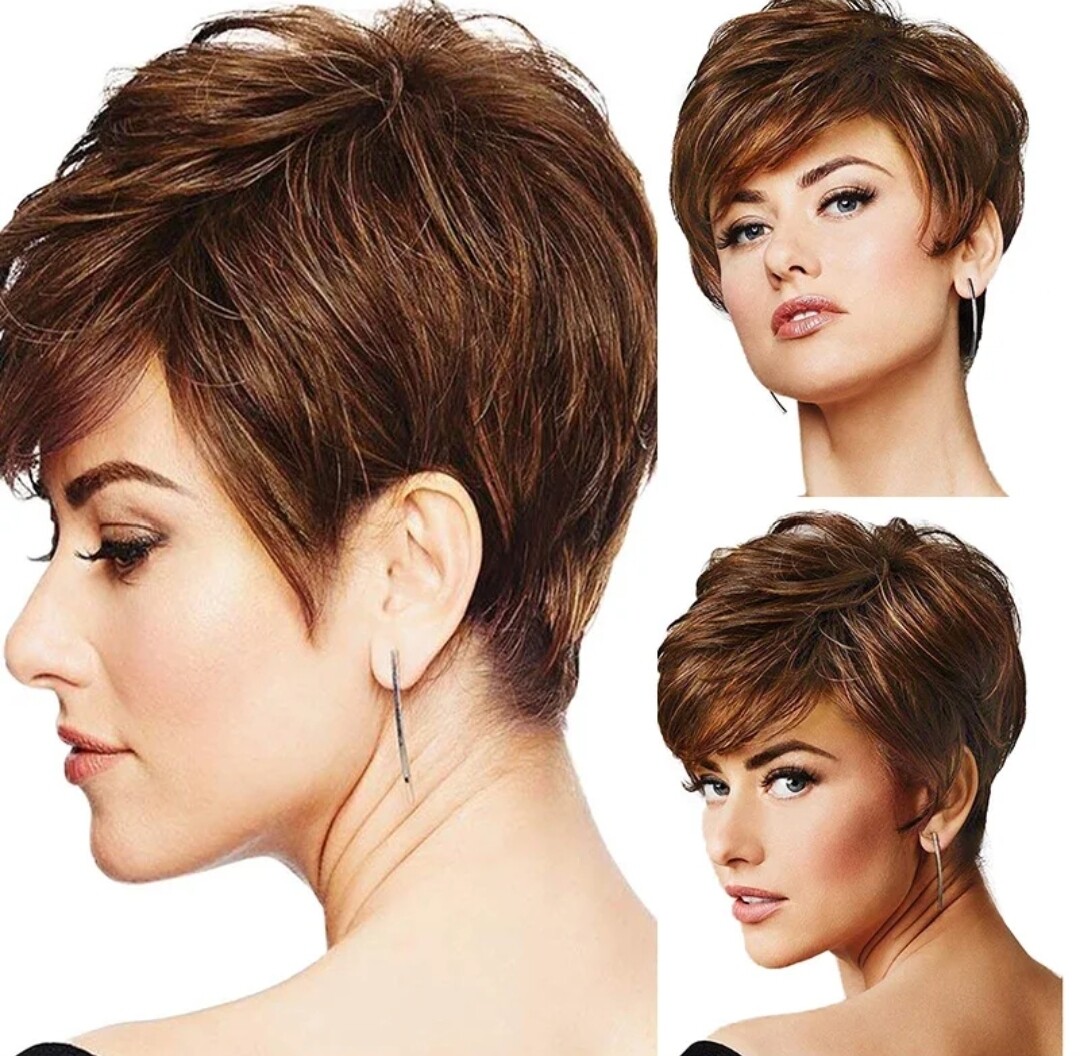 Stace Wig | Auburn Brown Human Hair