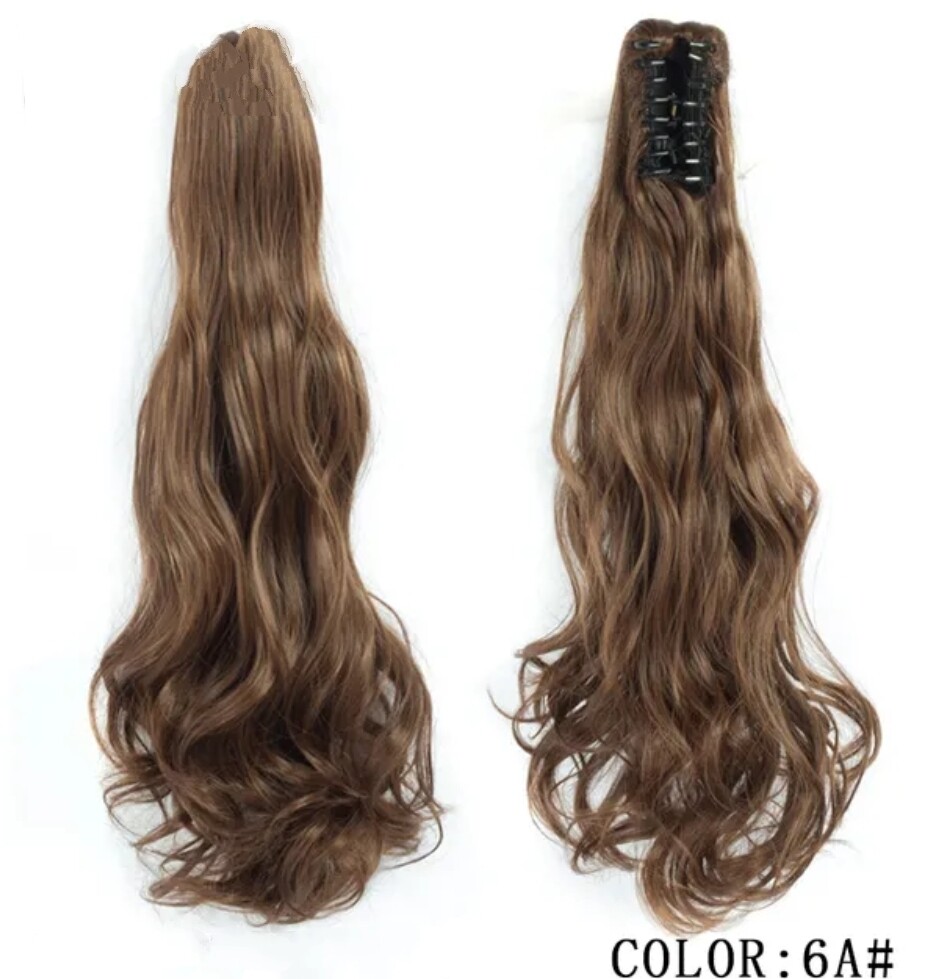 CLAW ON PONYTAIL EXTENSION BODY WAVE SYNTHETIC HAIR 26&quot;