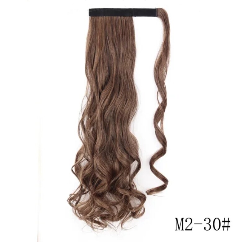 CLIP ON PONYTAIL EXTENSION BODY WAVE SYNTHETIC HAIR 26&quot;