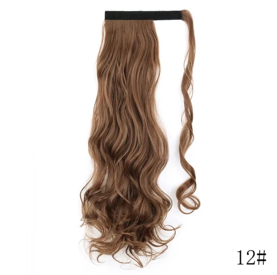 CLIP ON PONYTAIL EXTENSION BODY WAVE SYNTHETIC HAIR 26&quot;