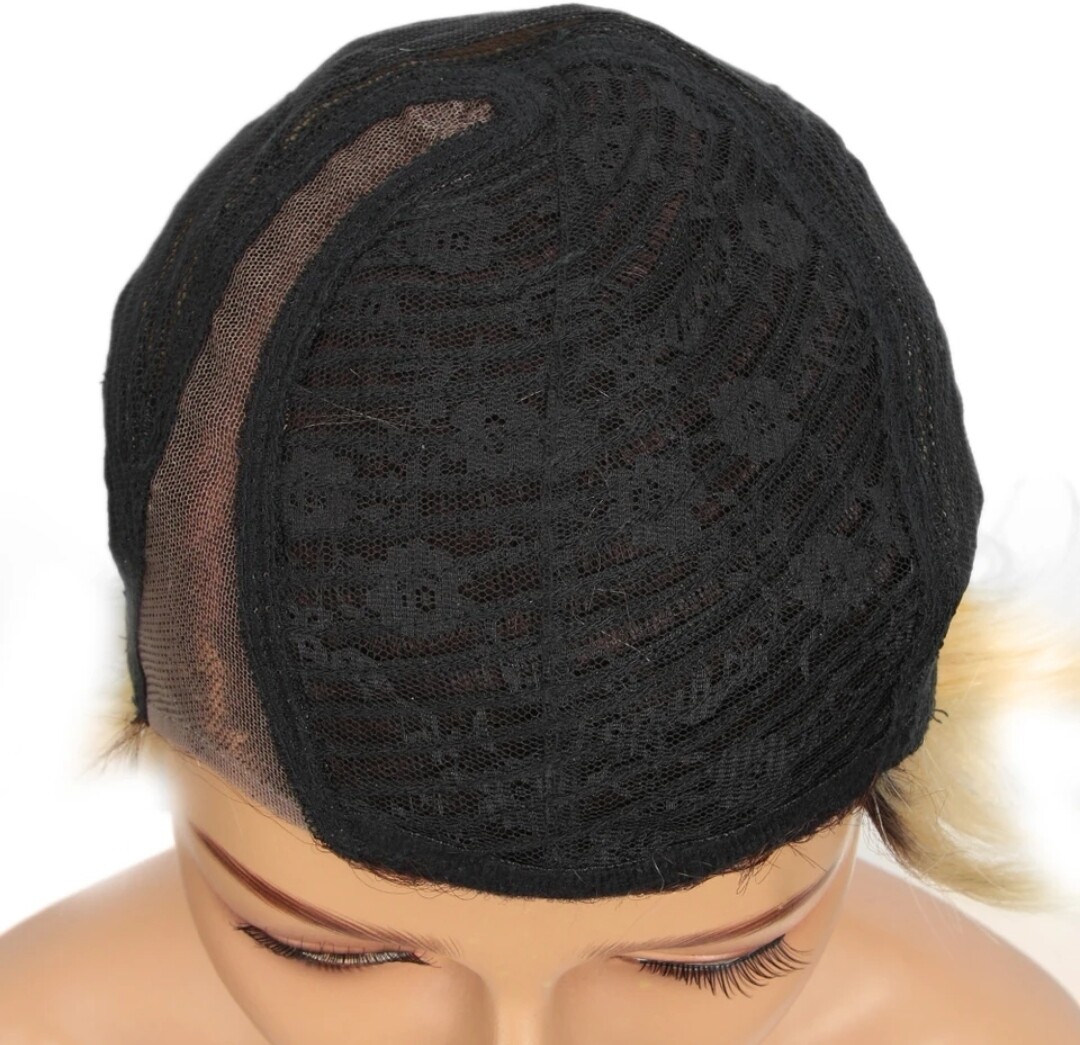 Chrissie Wig | Platinum Blonde Human Hair Lace Part