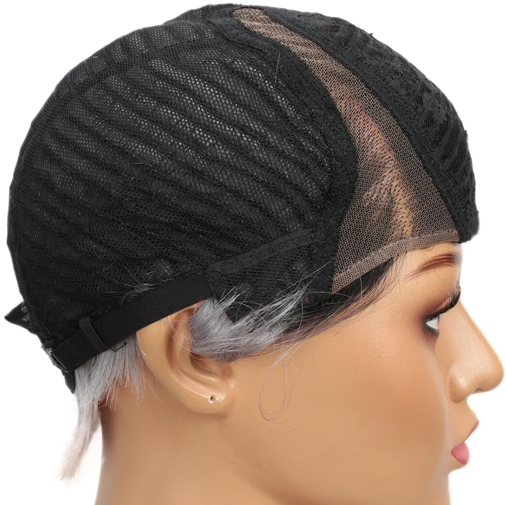Chrissie Wig | Platinum Blonde Human Hair Lace Part