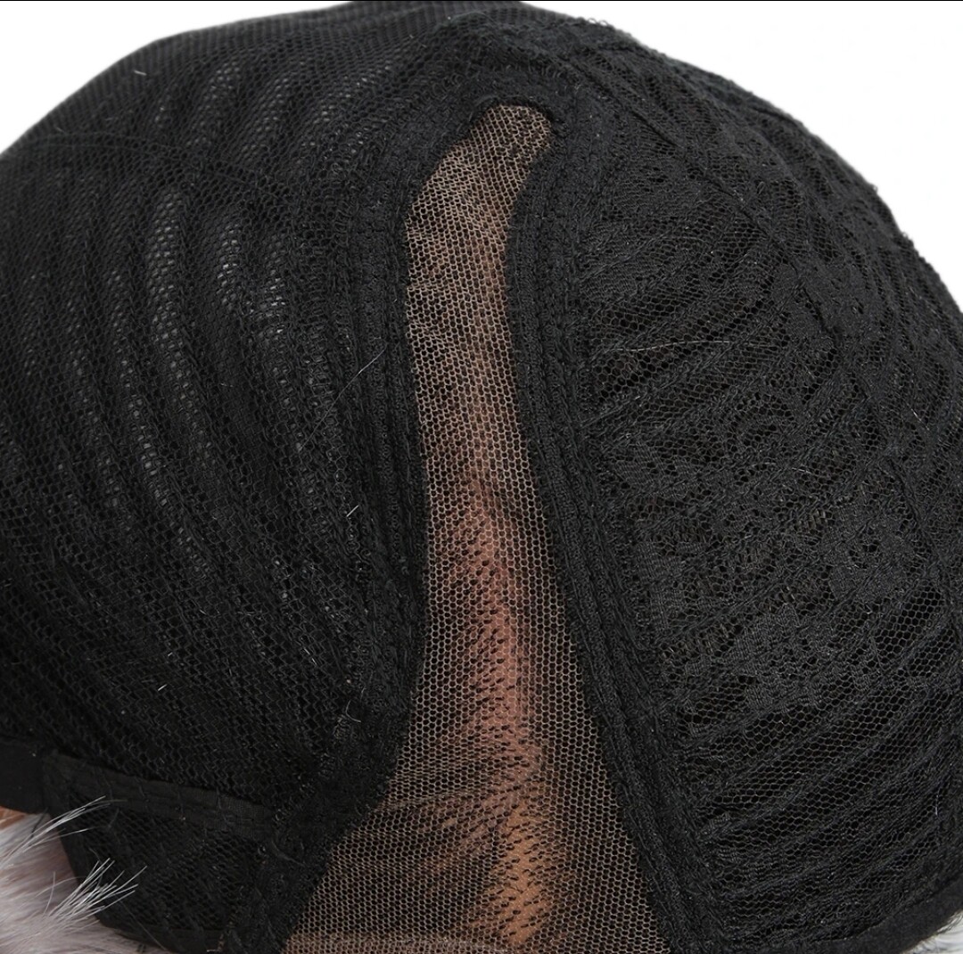 Chrissie Wig | Platinum Blonde Human Hair Lace Part