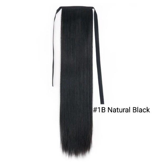 CLIP ON PONYTAIL EXTENSION STRAIGHT SYNTHETIC HAIR 34&quot;