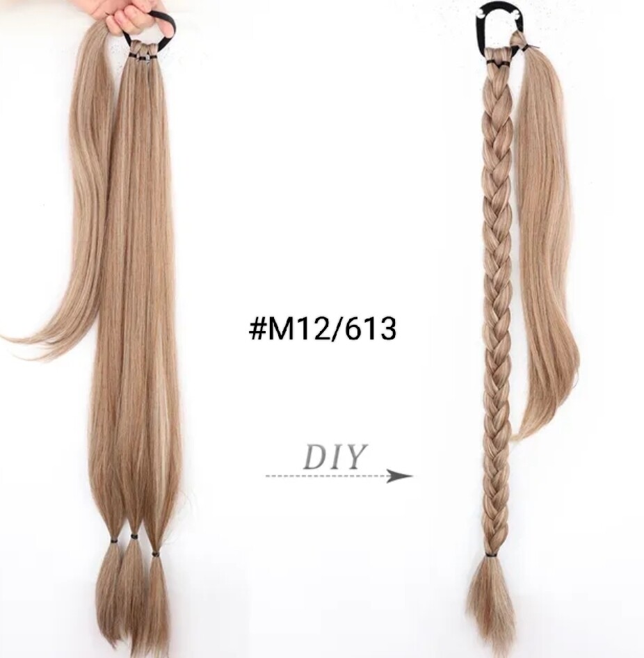 TIE ON PONYTAIL EXTENSION SYNTHETIC HAIR 34&quot;