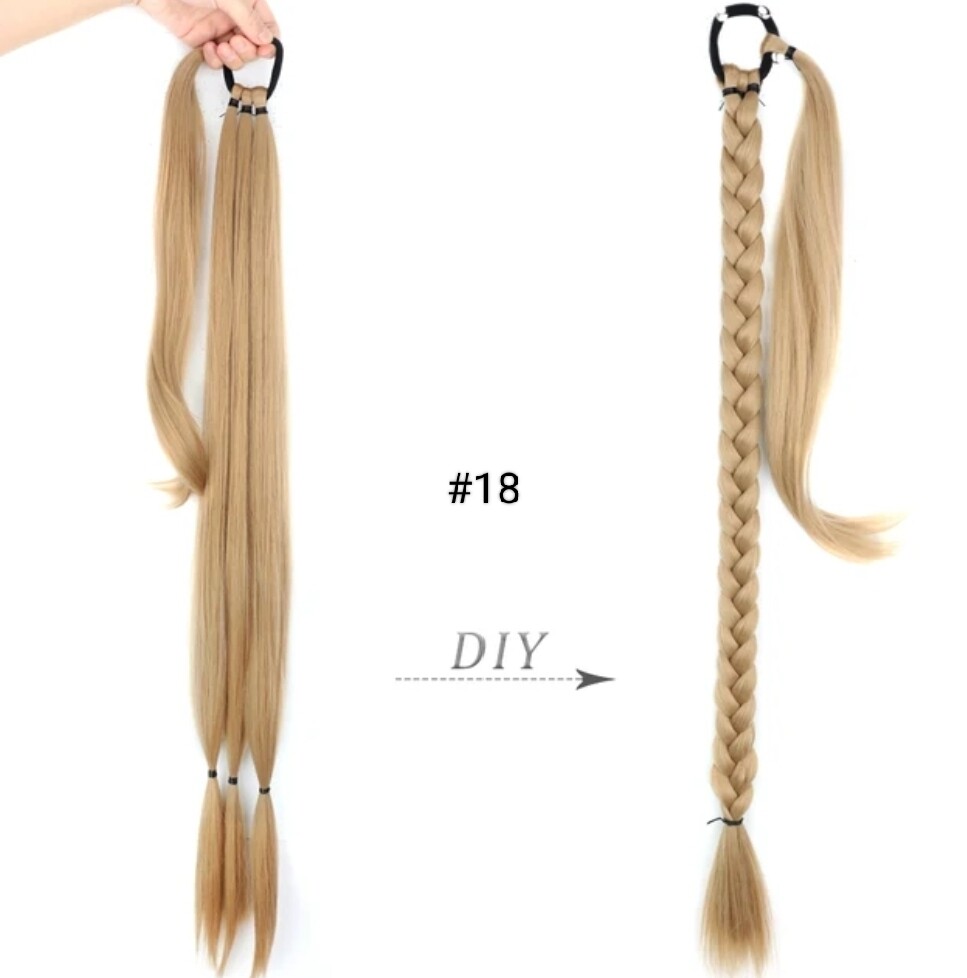 TIE ON PONYTAIL EXTENSION SYNTHETIC HAIR 34&quot;