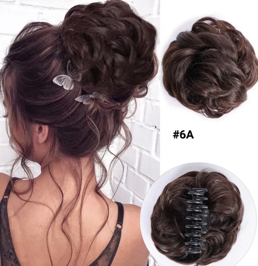 CLAW ON SYNTHETIC HAIR MESSY BUN