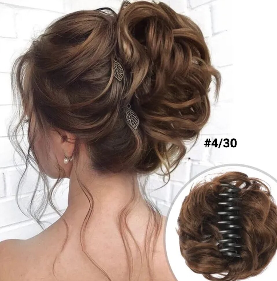 CLAW ON SYNTHETIC HAIR MESSY BUN