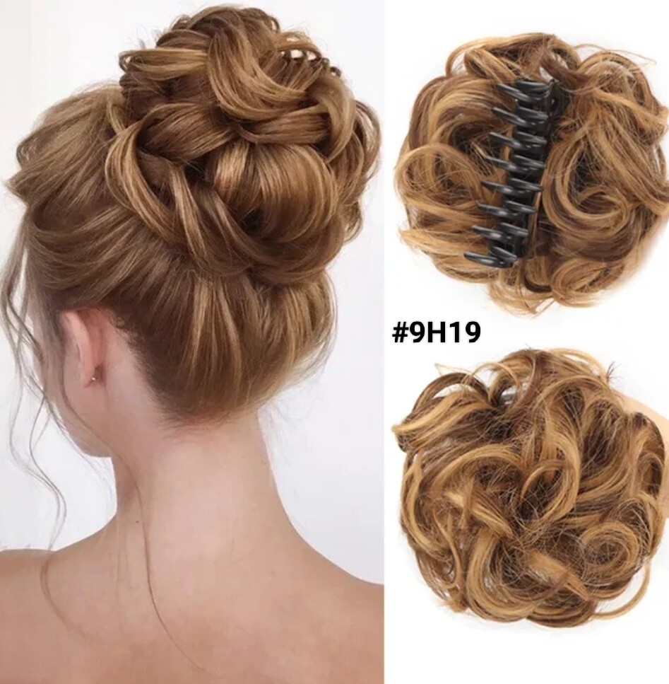 CLAW ON SYNTHETIC HAIR MESSY BUN