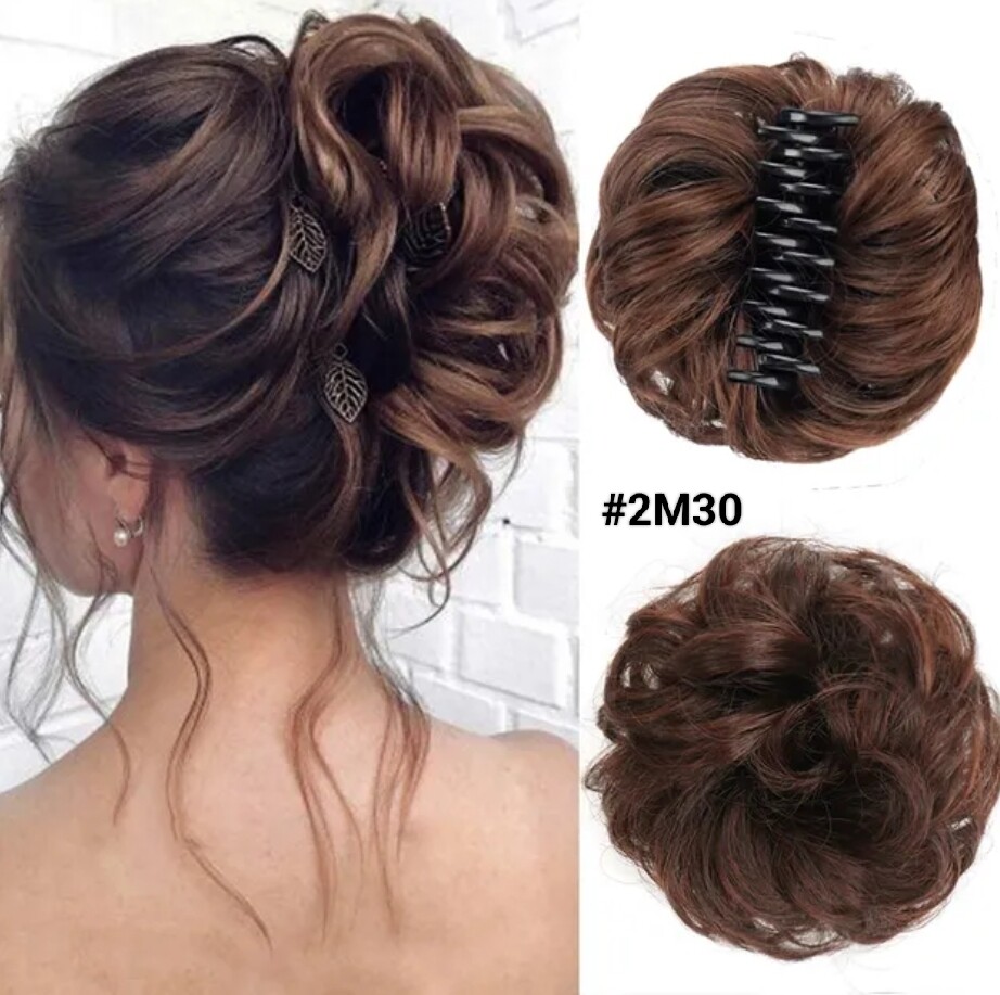 CLAW ON SYNTHETIC HAIR MESSY BUN