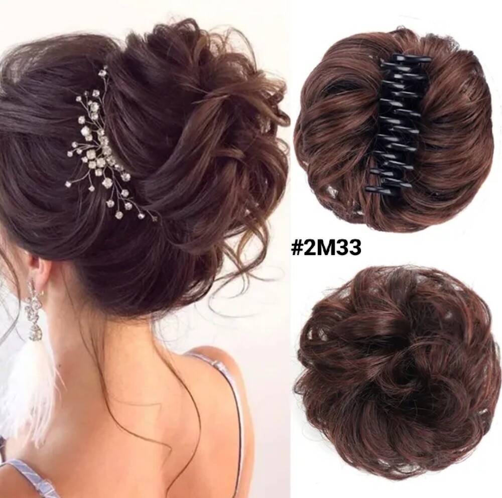 CLAW ON SYNTHETIC HAIR MESSY BUN