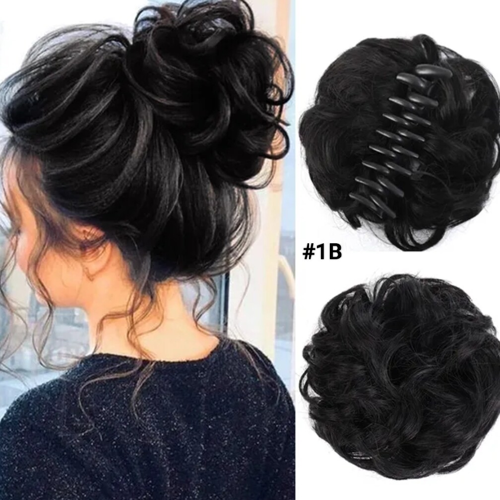 CLAW ON SYNTHETIC HAIR MESSY BUN