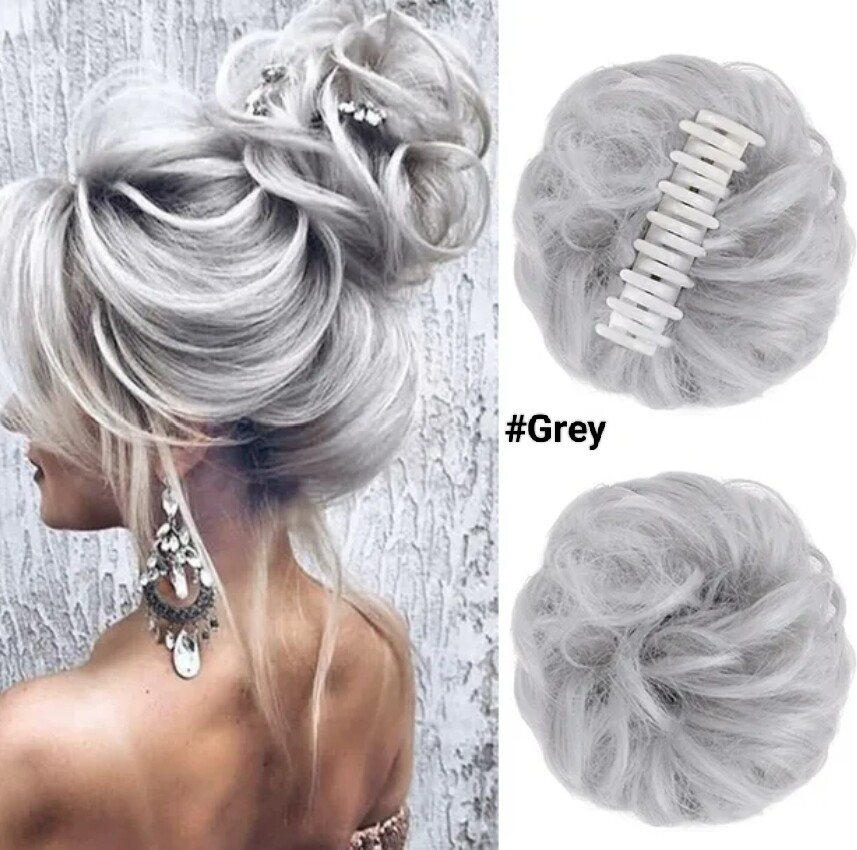 CLAW ON SYNTHETIC HAIR MESSY BUN