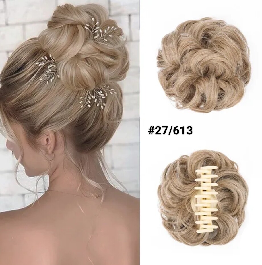 CLAW ON SYNTHETIC HAIR MESSY BUN