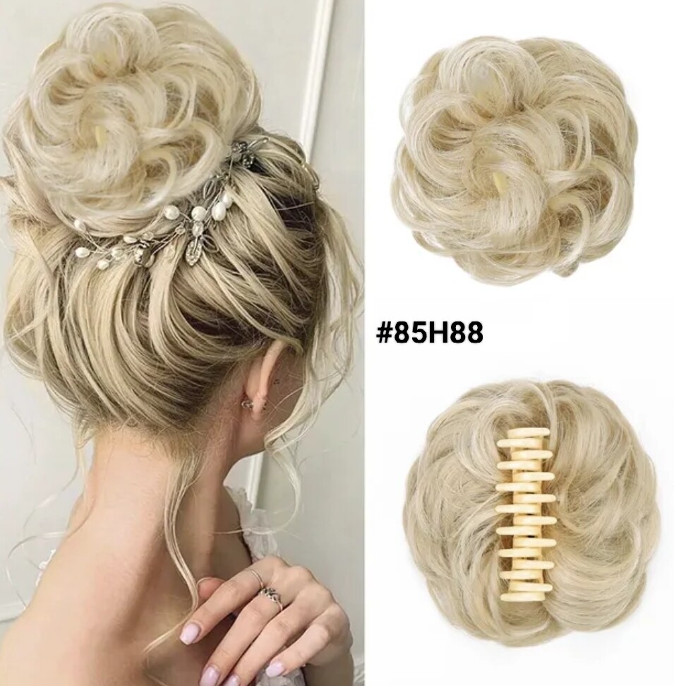 CLAW ON SYNTHETIC HAIR MESSY BUN