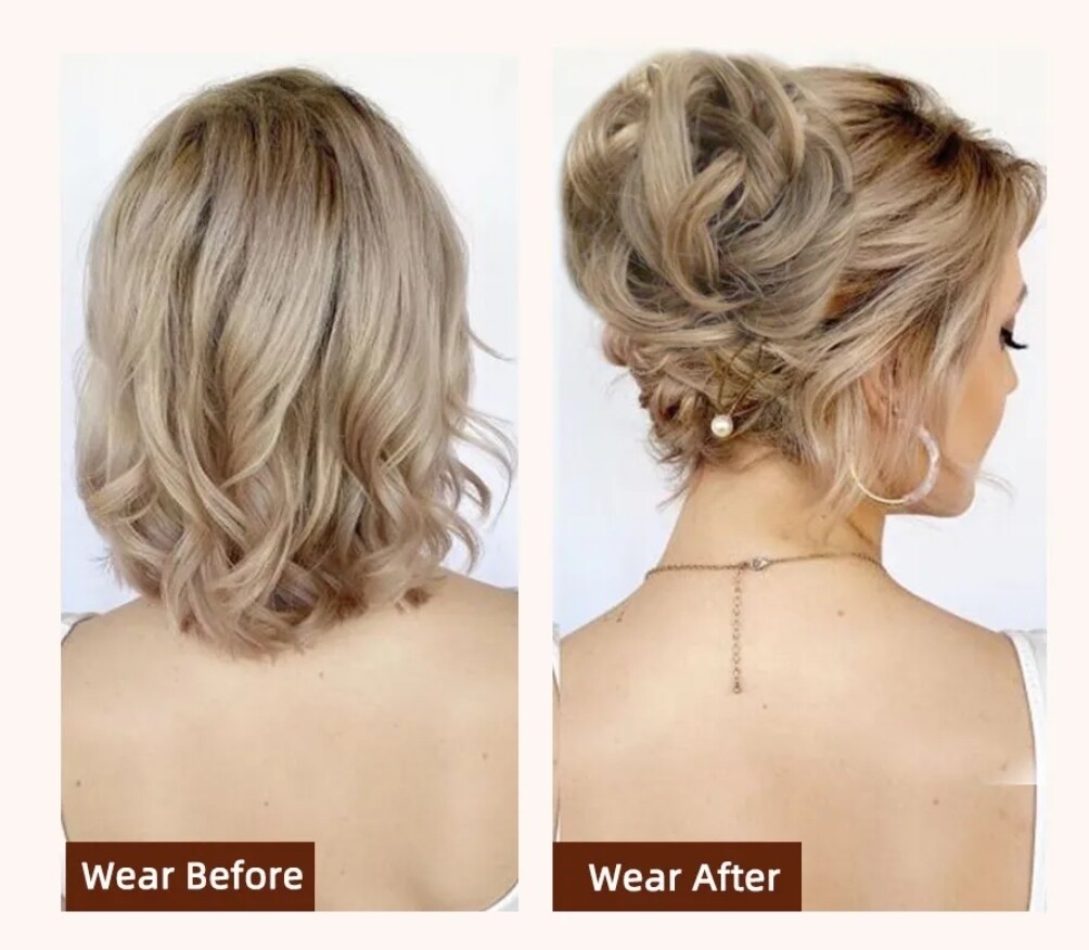 CLAW ON SYNTHETIC HAIR MESSY BUN