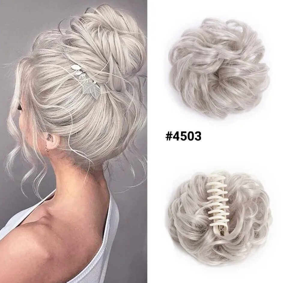 CLAW ON SYNTHETIC HAIR MESSY BUN