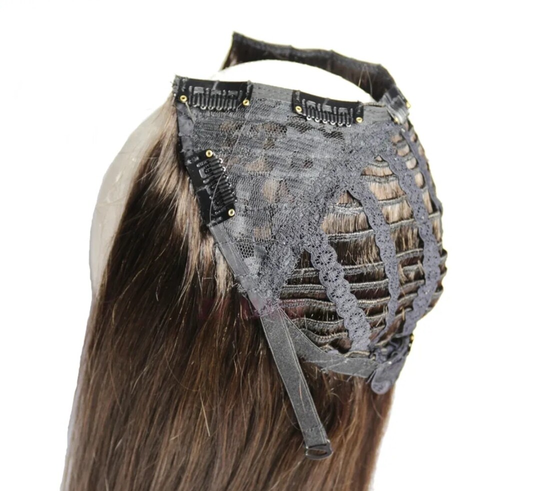 Sersha | U Part Clip In Wig | Ash Brown 
