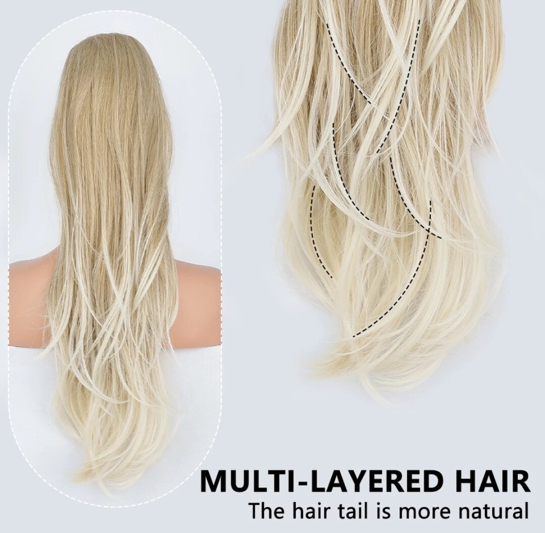 DRAWSTRING PONYTAIL EXTENSION STRAIGHT SYNTHETIC HAIR 26&quot;
