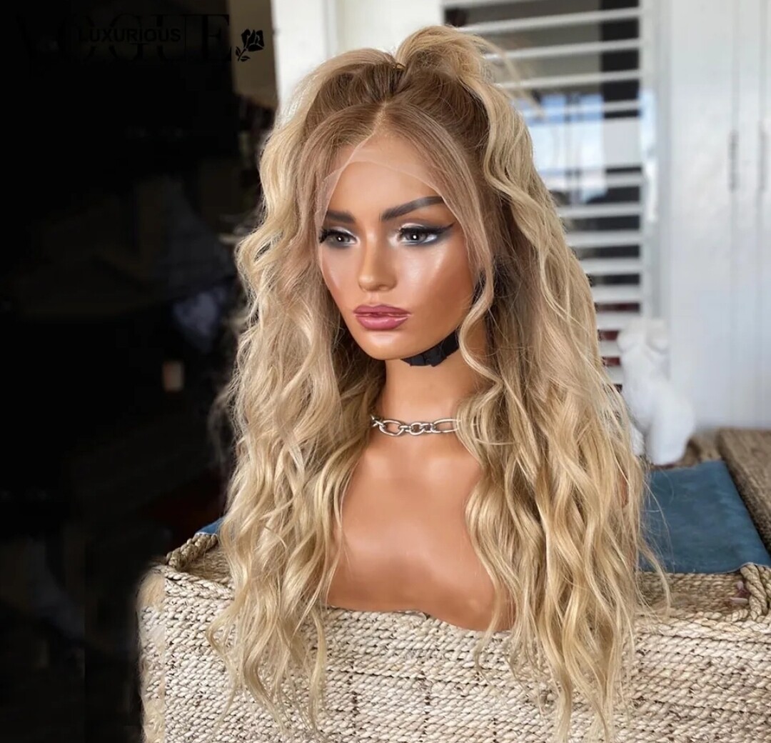 Camille Wig | Light Brown to Butter Blonde Human Hair Lace Front 