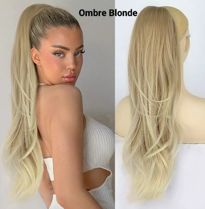DRAWSTRING PONYTAIL EXTENSION STRAIGHT SYNTHETIC HAIR 26&quot;