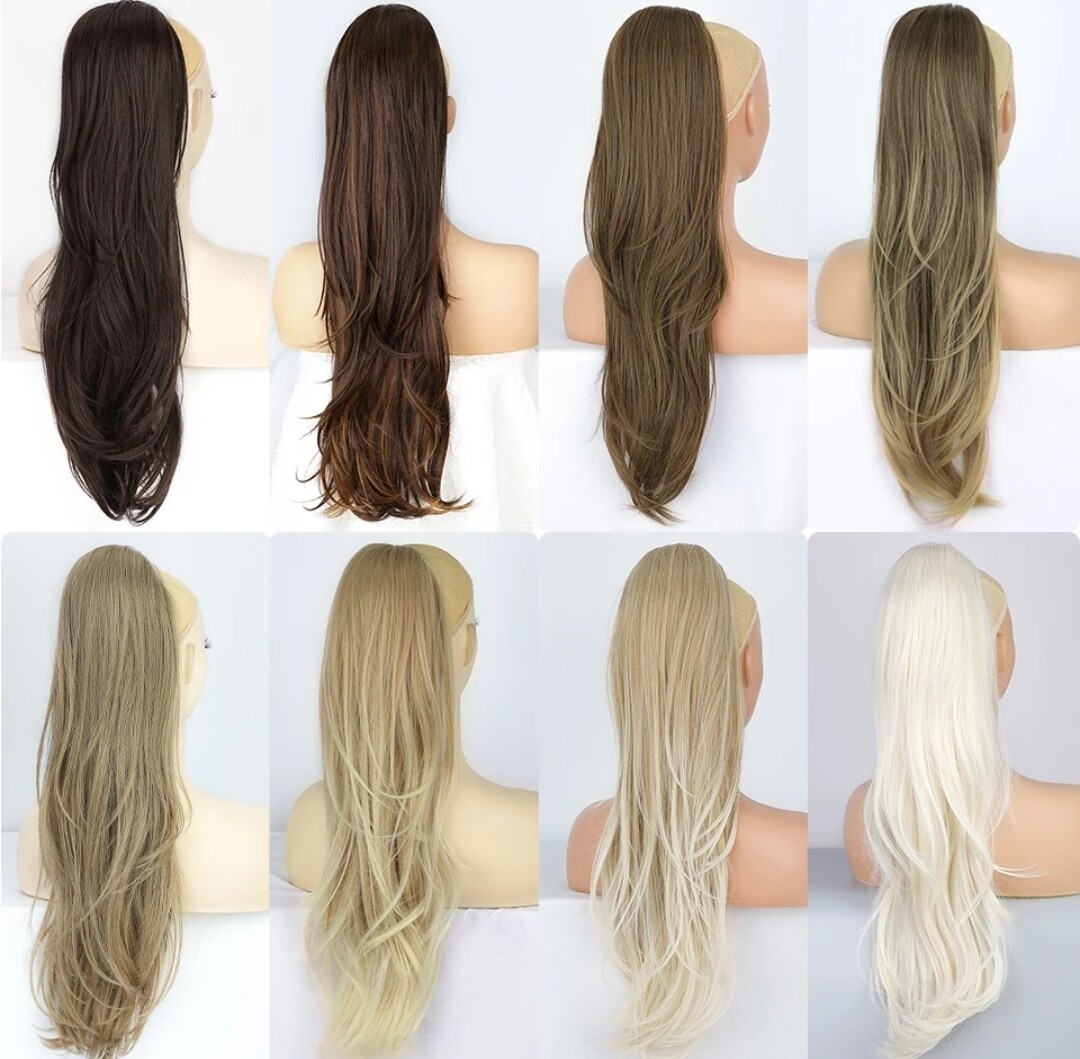 DRAWSTRING PONYTAIL EXTENSION STRAIGHT SYNTHETIC HAIR 26&quot;