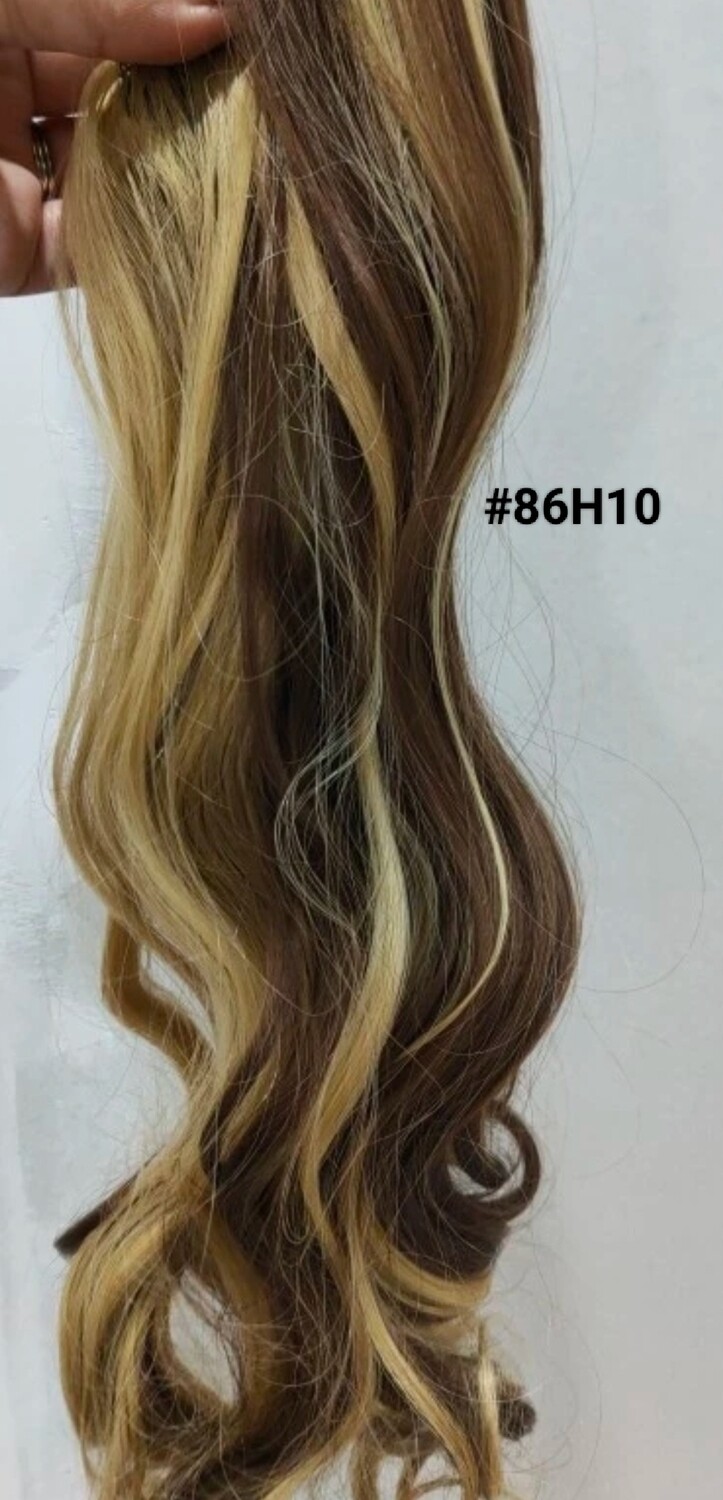 CLAW ON PONYTAIL EXTENSION BODY WAVE SYNTHETIC HAIR 26&quot;