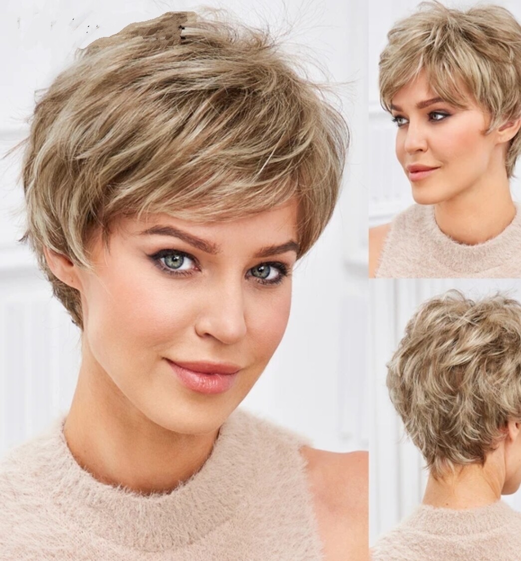Lynne Wig | Frosty Blonde Human Hair Blend Lace Front