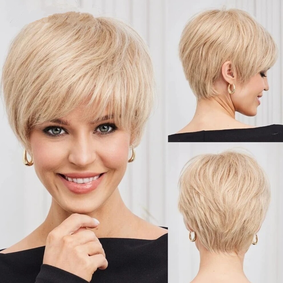 Shay Wig | Sandy Blonde Human Hair