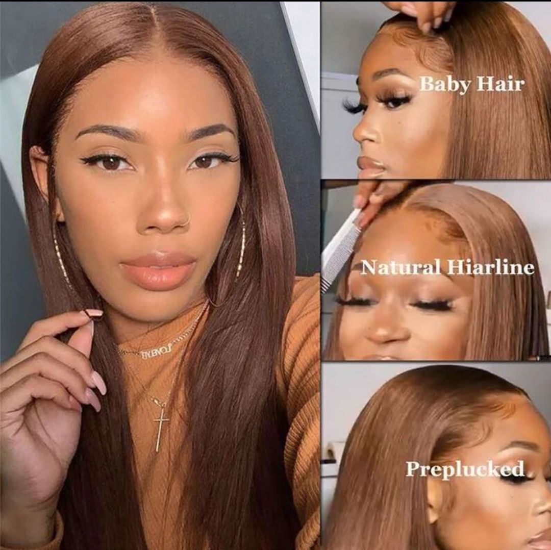 Jadzea Wig | Medium Brown Free Part Lace Front