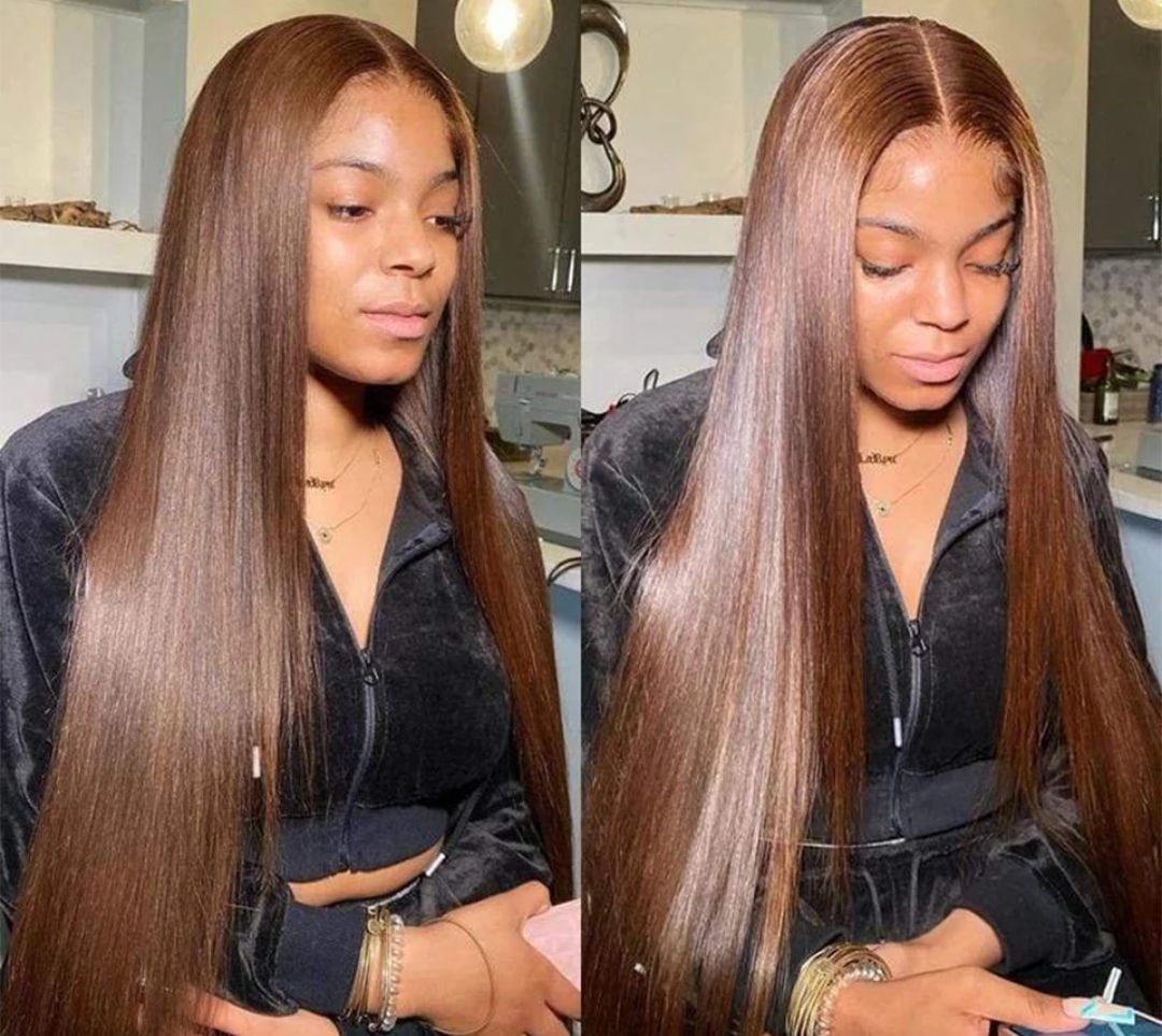 Jadzea Wig | Medium Brown Free Part Lace Front