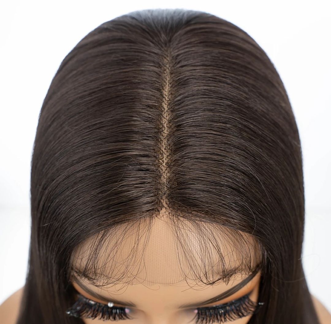 Ayla Wig | Dark Brown Highlights Lace Front 