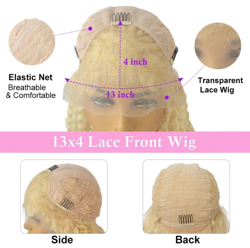 Violet Wig | Platinum Blonde Ombre Human Hair Lace Front 