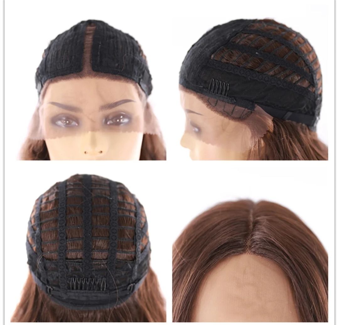 Charlee Wig | Black with Burgundy Tips