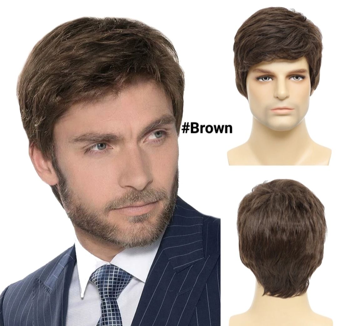 John Wigs | Men&#39;s Human Hair Blend