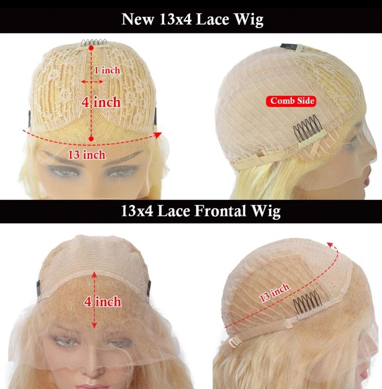 Ashley Wig | Creamy Blonde Ombre Human Hair Lace Front