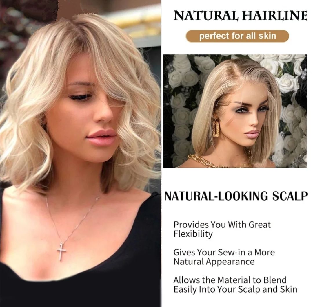 Tatum Wig | Creamy Blonde Human Hair Lace Front