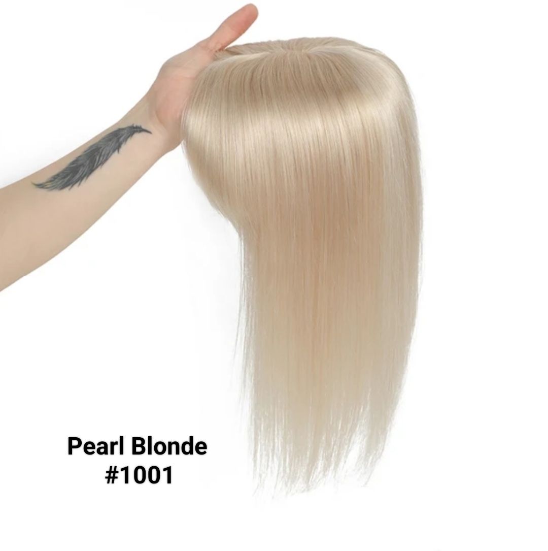 HUMAN HAIR TOPPER Fringe | Silk Base 13x14cm