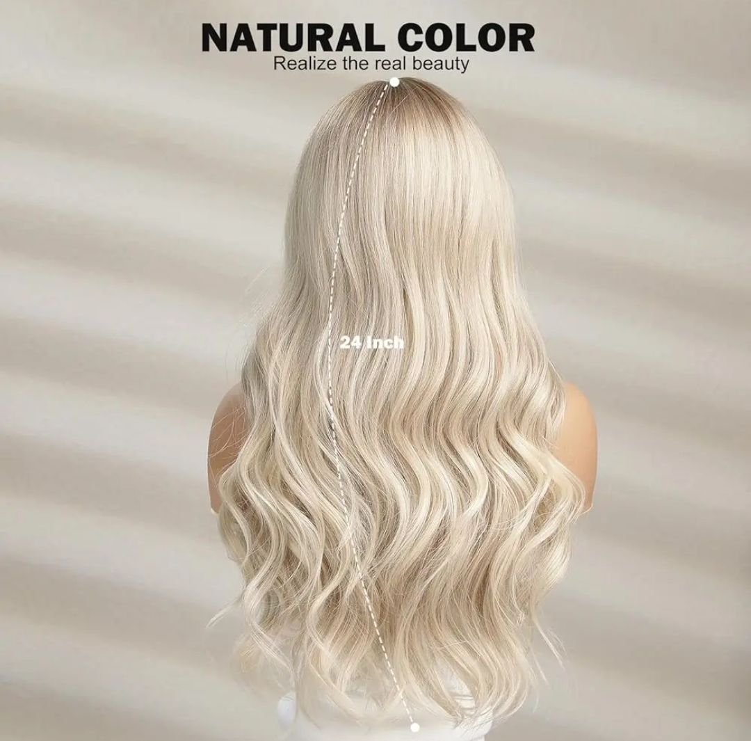 Charlotte Wig | Platinum Blonde Balayage