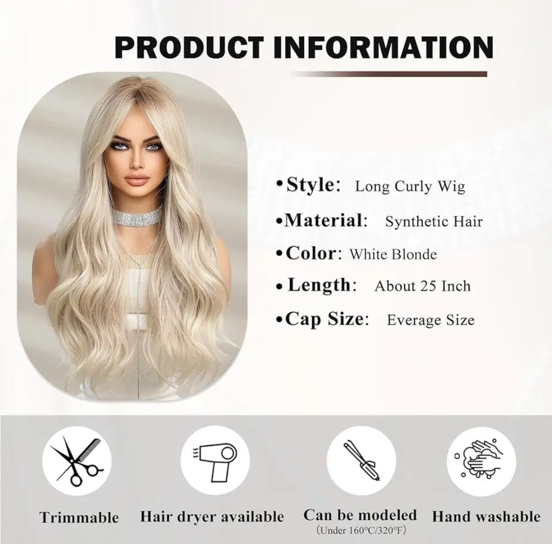 Charlotte Wig | Platinum Blonde Balayage