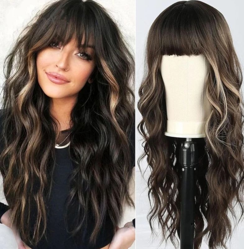 Gab Wig | Dark Brown with Highlights