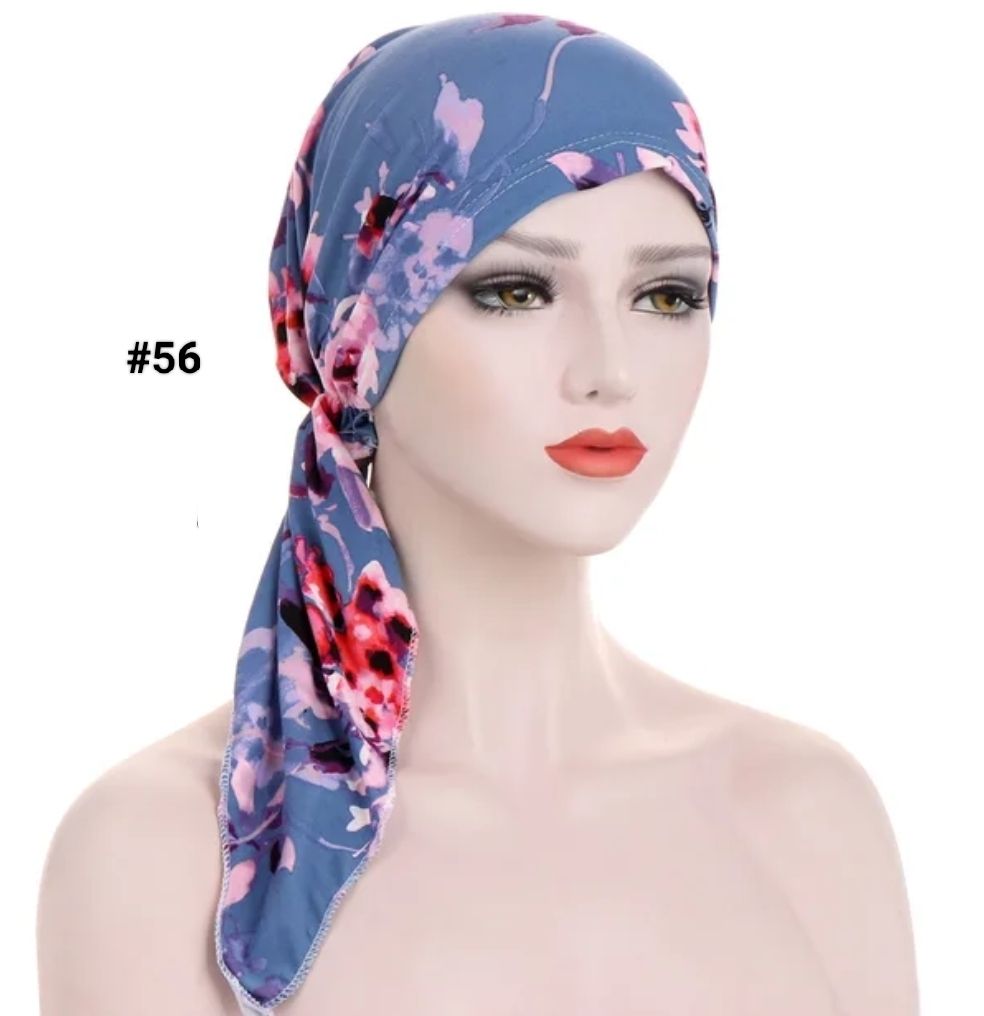 TIE BACK PRINTED TURBAN