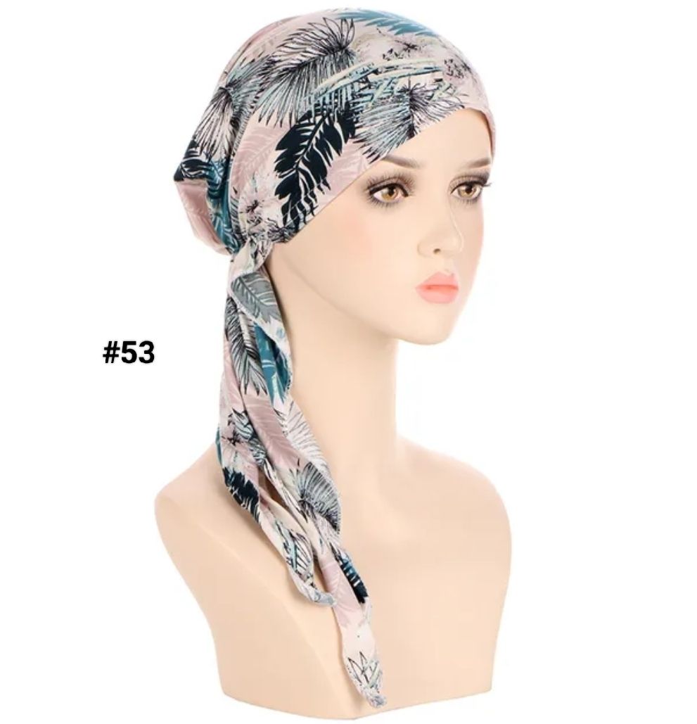 TIE BACK PRINTED TURBAN
