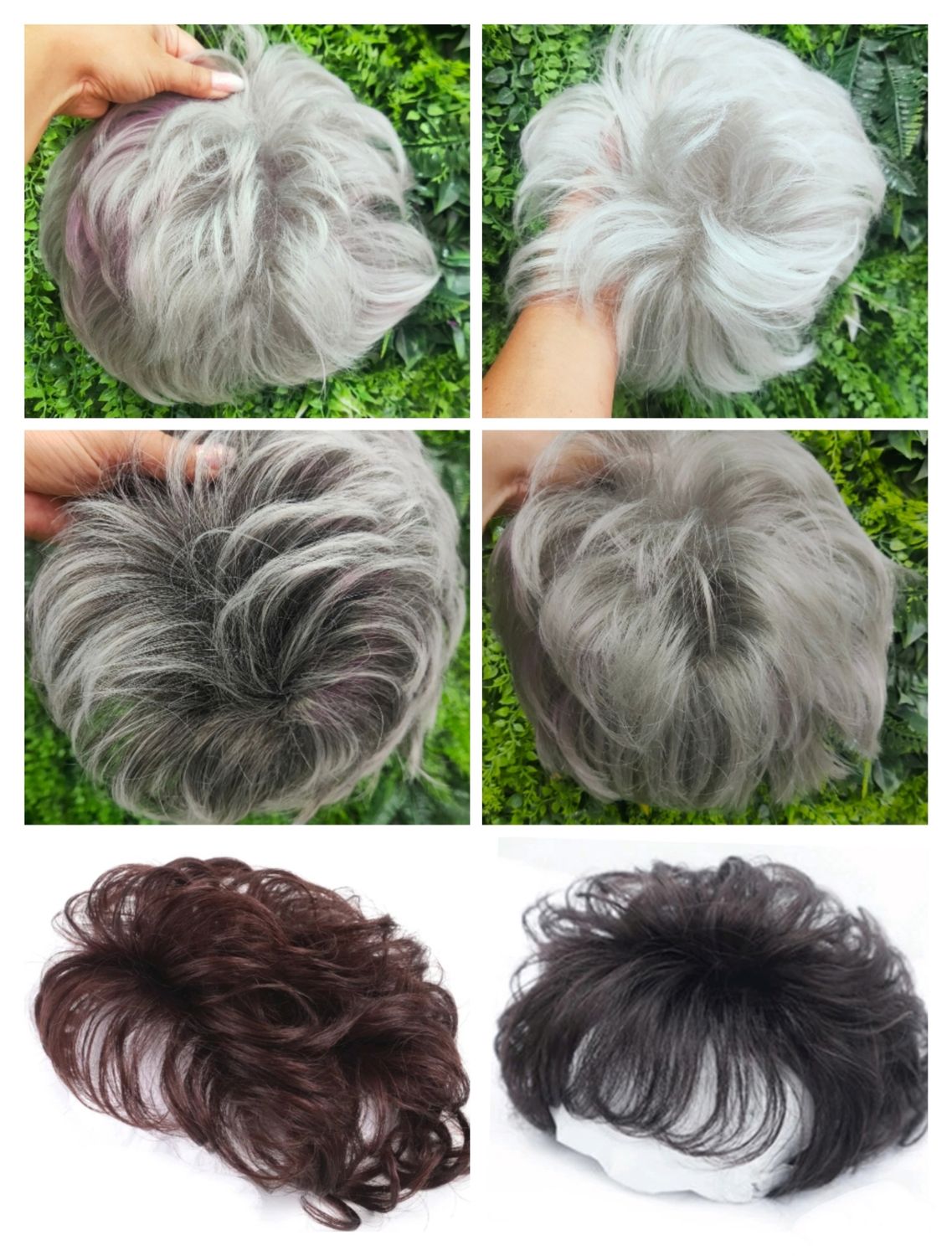 HUMAN HAIR TOPPER Fringe | PU Base 12x12cm