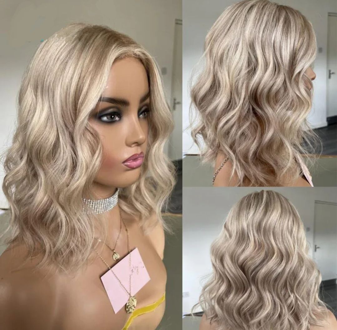 Belinda Wig | Ash Blonde Human Hair Lace Front 