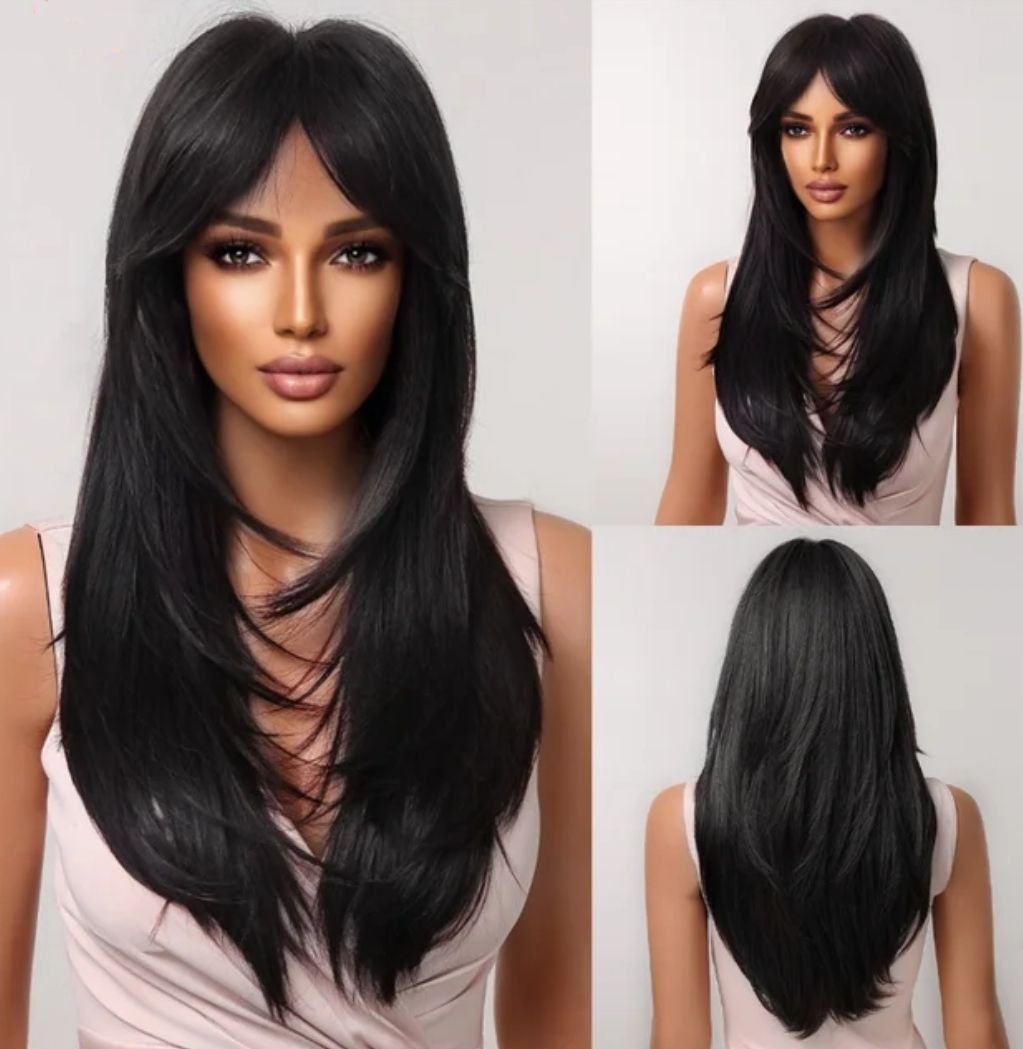 Krissie Wig | Natural Black Layered