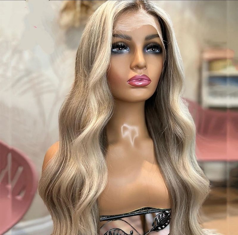 Jayleen Wig | Pearl Blonde Highlights Human Hair