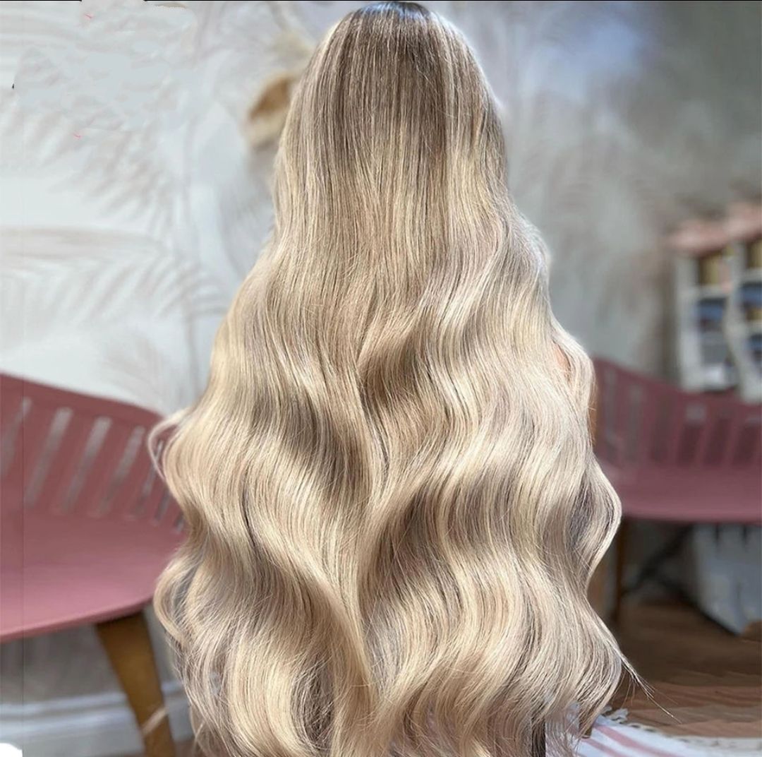 Jayleen Wig | Pearl Blonde Highlights Human Hair